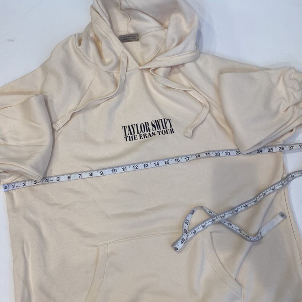 Taylor Swift Cream Official Eras Tour Hooded Pullover Sweatshirt NWOT Sz 2XL - Picture 8 of 12